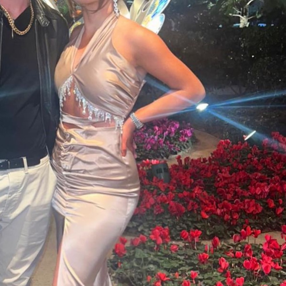 rine stone dripping dress